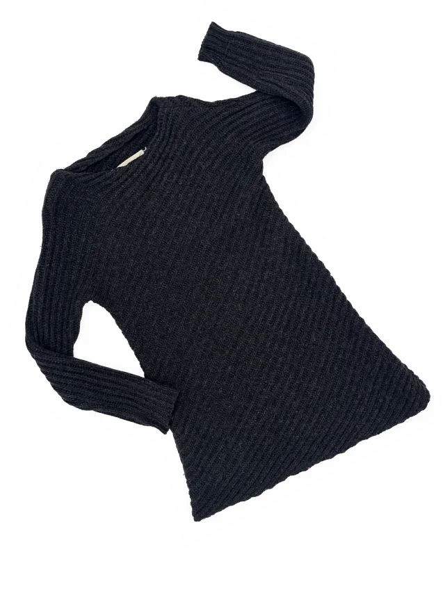 Maison Margiela F/W 1998 diagonal knit dress in Wool from James Veloria