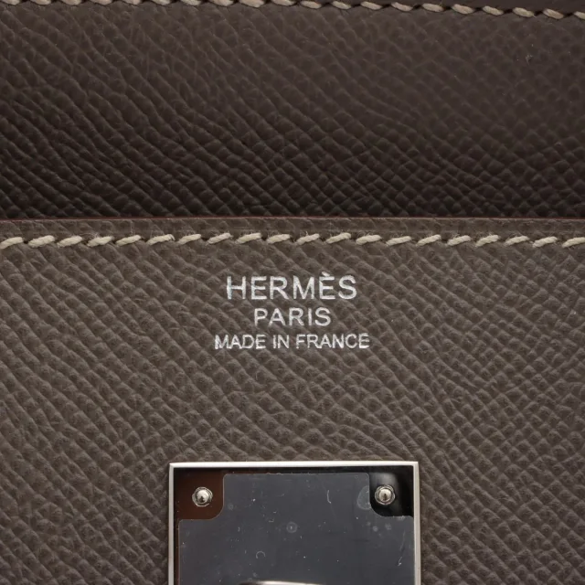 Hermès 2011 Cartier Candy Barkin 30 Etoupe/Blue Tauraasa from VINTAGE QOO TOKYO, photo 13 of 14