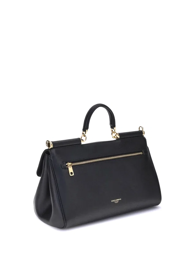 Dolce & Gabbana Shoulder Bag — Black Calf Leather in Black Calfskin from HEWI