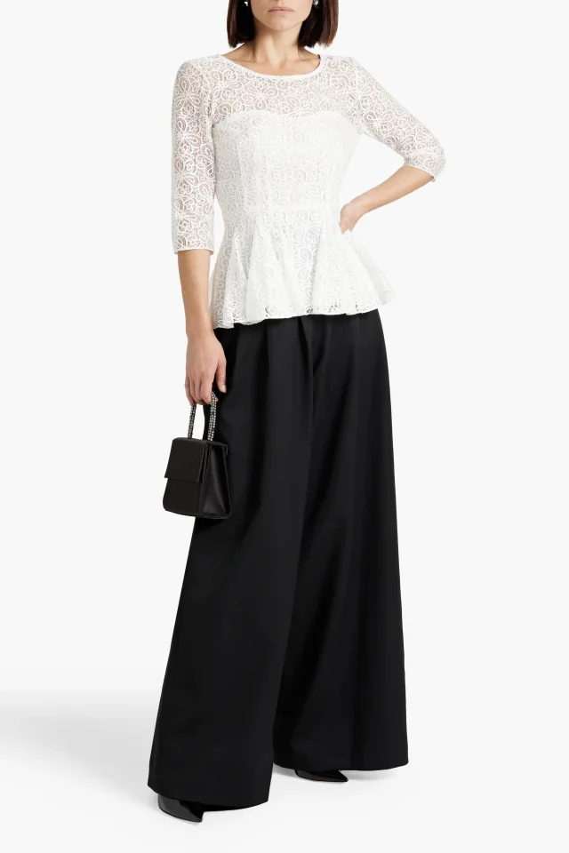 Oscar de la Renta Lace Peplum Top, photo 2 of 4 from THE OUTNET