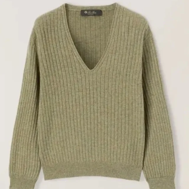 Loro Piana Maras Cashmere V-Neck Sweater in green Cashmere from Poshmark