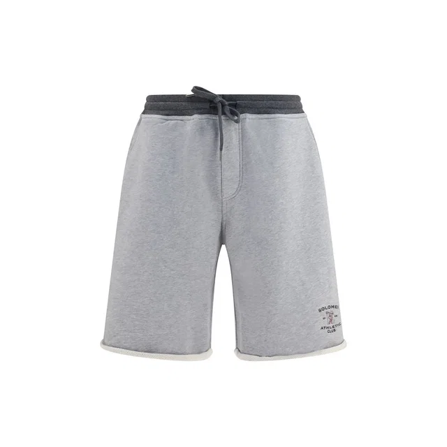 Brunello Cucinelli Gray Cotton Bermuda Shorts in Grey from HEWI