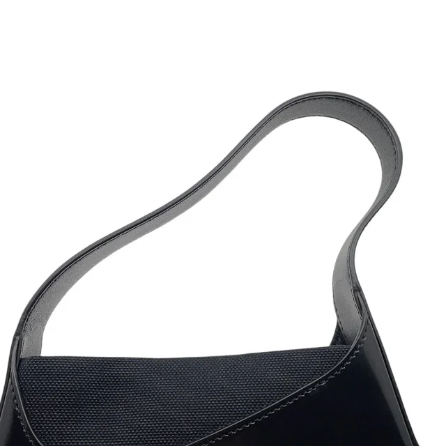 Ferragamo Cutout Handbag Black213487 Patent Leather Canvas in Patent leather from GALLERY RARE, photo 7 of 14
