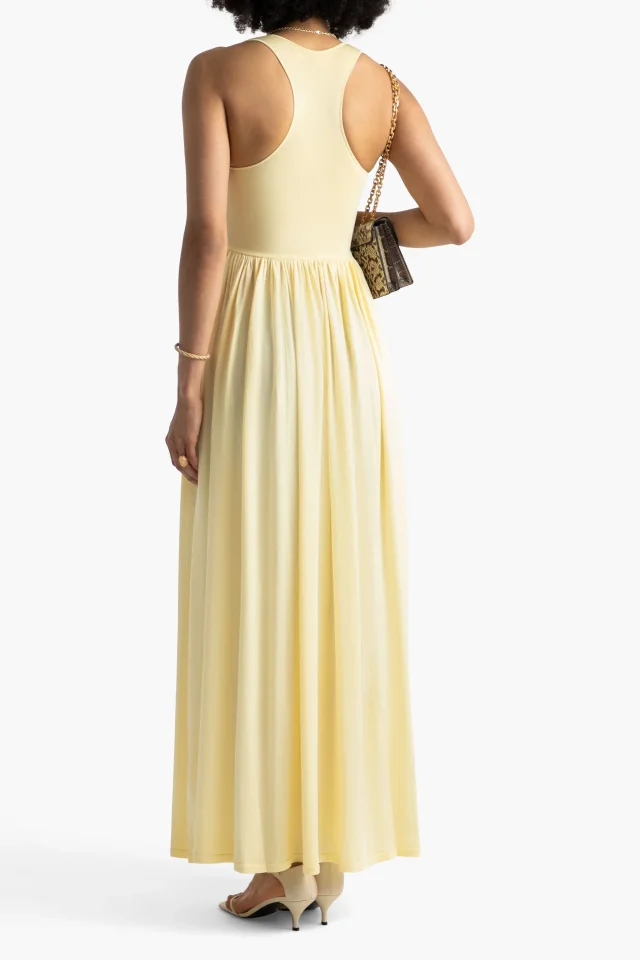 Zimmermann Metallic Jersey Racer-Back Maxi Dress, photo 3 of 4 from THE OUTNET