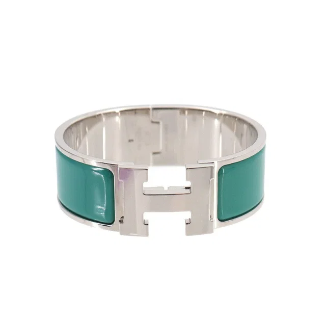 Hermès Clic Clac H PM Bangle Green Silver Accessory 90325474 in Green from Luxury Promise