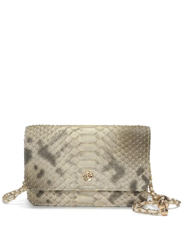 Tiffany & Fred Paris Python-Embossed Leather Crossbody, image 1 of 1 from Rue La La