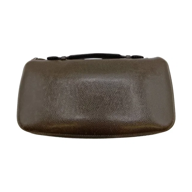Louis Vuitton Taiga Organizer Atoll Travel Case Long Wallet Brown in Brown from The Reluxe
