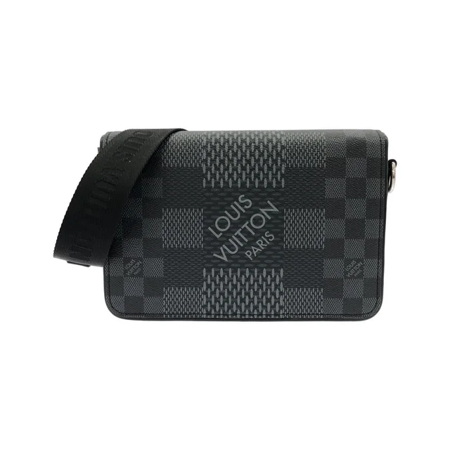 Louis Vuitton Damier Graphite Studio Messenger Shoulder Bag in Grey Coated canvas from The Reluxe