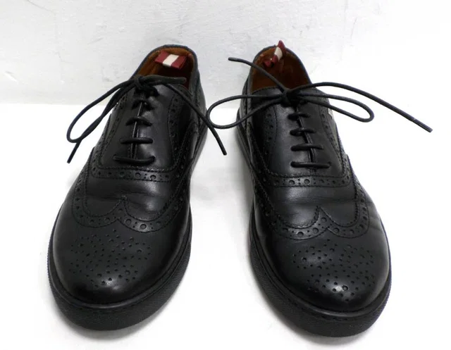 Bally Brogue Shoes Size: 3 in Black Leather from Oxfam Online Shop