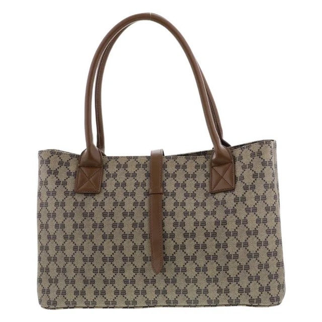 Balenciaga Monogram Tote Bag Leather Brown in brown|red Leather from Poshmark