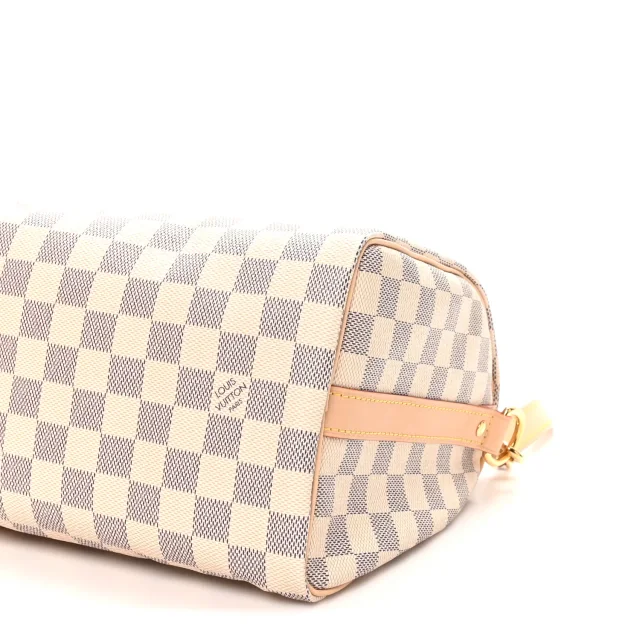 Louis Vuitton Damier Azur Speedy Bandouliere 25 in Canvas from FASHIONPHILE, photo 9 of 10