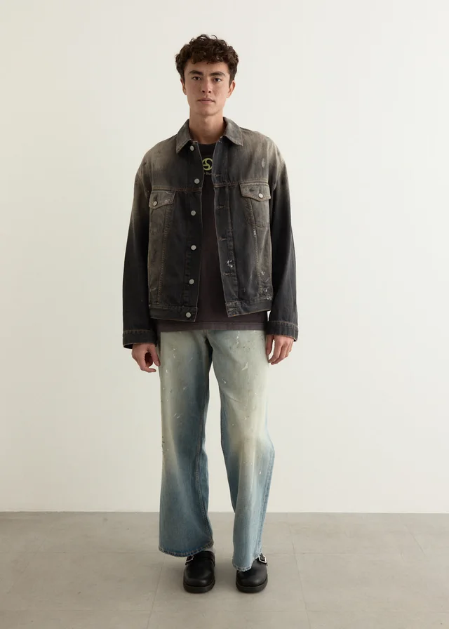Acne Studios Obert U Denim Jacket in Black from Incu, photo 1 of 1