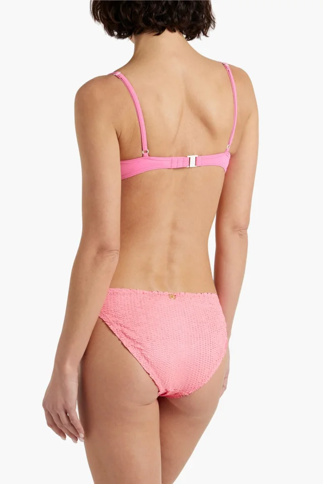 Vix Paula Hermanny Laser-Cut Bikini Briefs in Pink, photo 3 of 4 from THE OUTNET