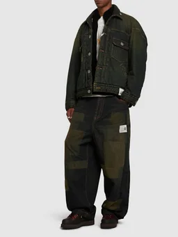Mihara Yasuhiro Wide-leg jeans with applied details in 100% Cotton, photo 2 of 5 from LUISAVIAROMA