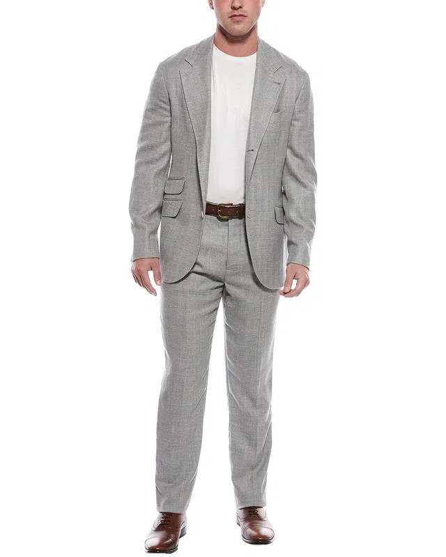 Brunello Cucinelli 2pc Wool & Linen-Blend Suit, image 1 of 1 from Gilt