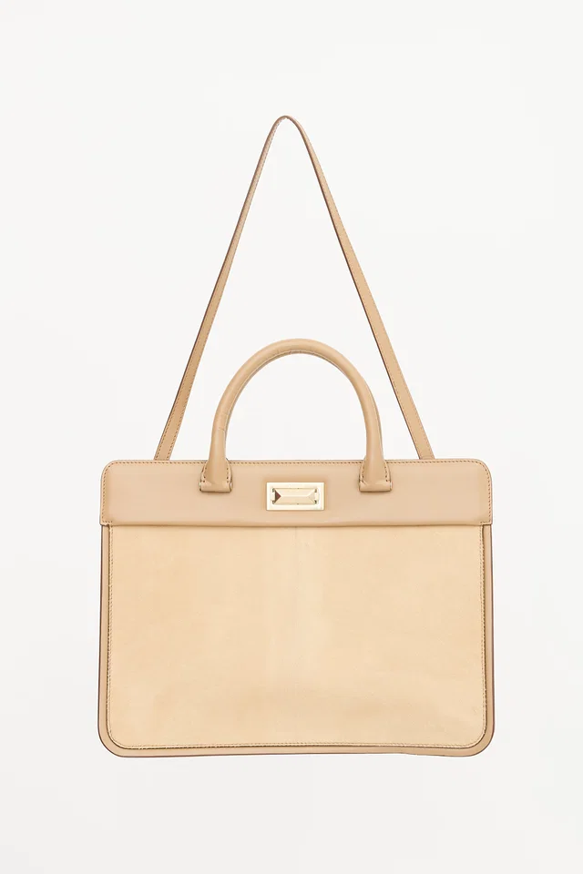 Max Mara Hair & Leather Hollywood Bag in Leather from VSP Consignment