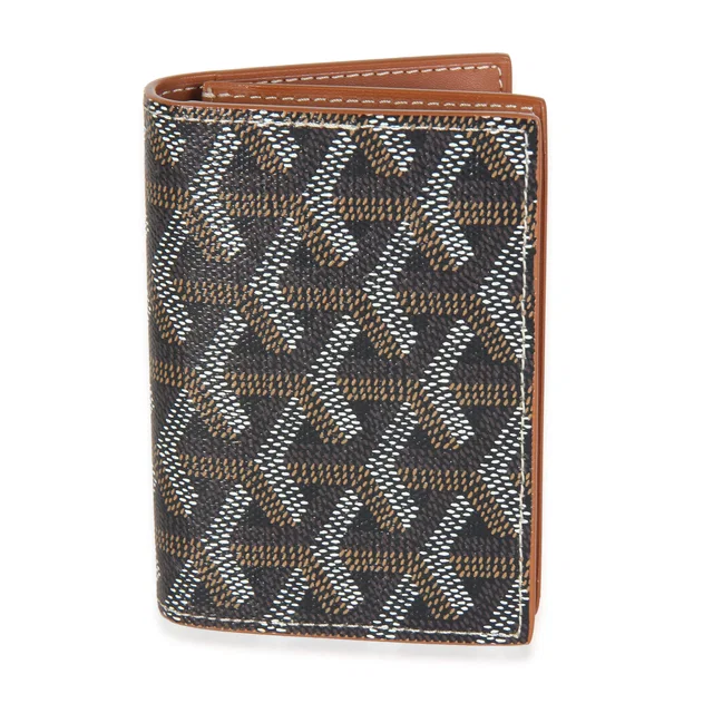 Goyard Black Goyardine Canvas Business Card Holder in Black Canvas from myGemma