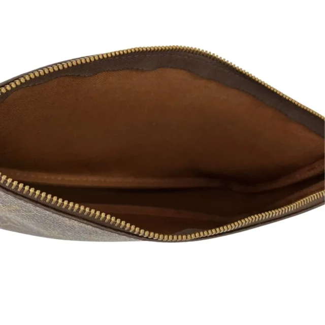 Louis Vuitton Monogram Accessoire Pouch in Brown Canvas from LuxUness, photo 8 of 12