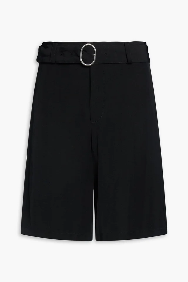 Jil Sander+ Belted Woven Shorts in Black from THE OUTNET, photo 1 of 1