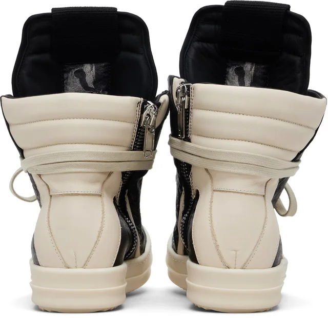 Rick Owens Black Temple Geobasket Sneakers, photo 7 of 10 from SSENSE