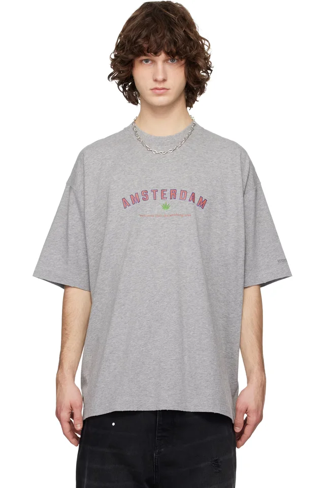 Gray 'Amsterdam' T-shirt, image 1 of 1 from SSENSE