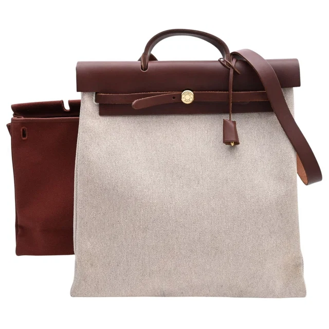 Hermès 2003-made Herbag MM in Rouge Sellier in Red from VINTAGE QOO TOKYO
