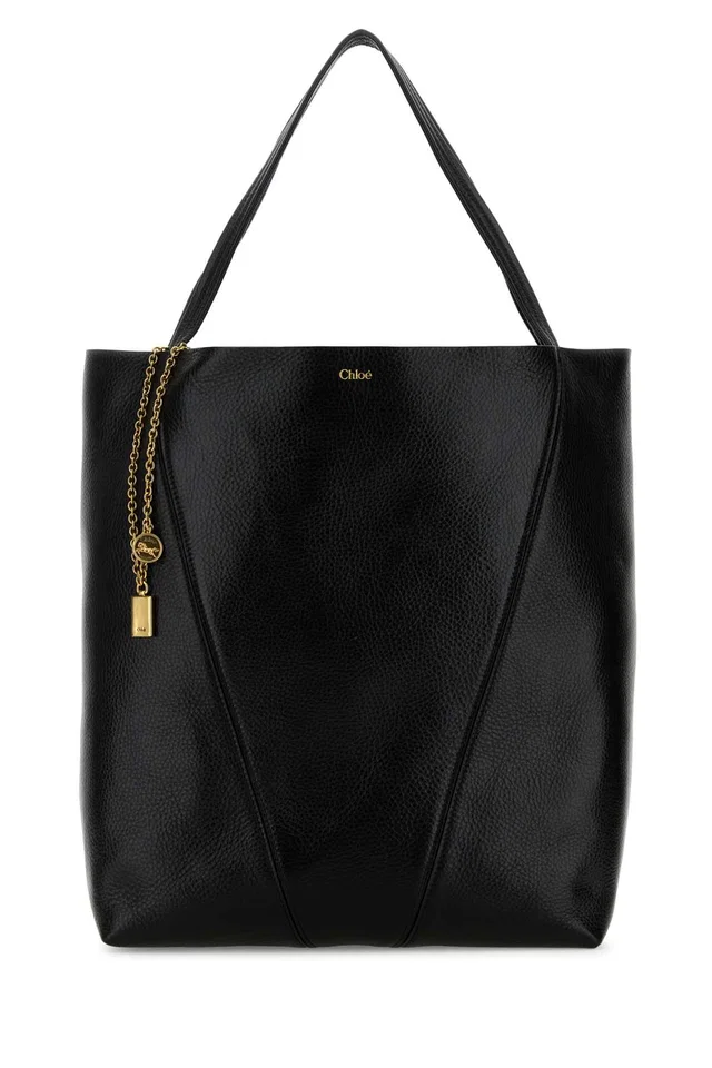 Chloé Shoulder Bag — Black in Black Leather from HEWI
