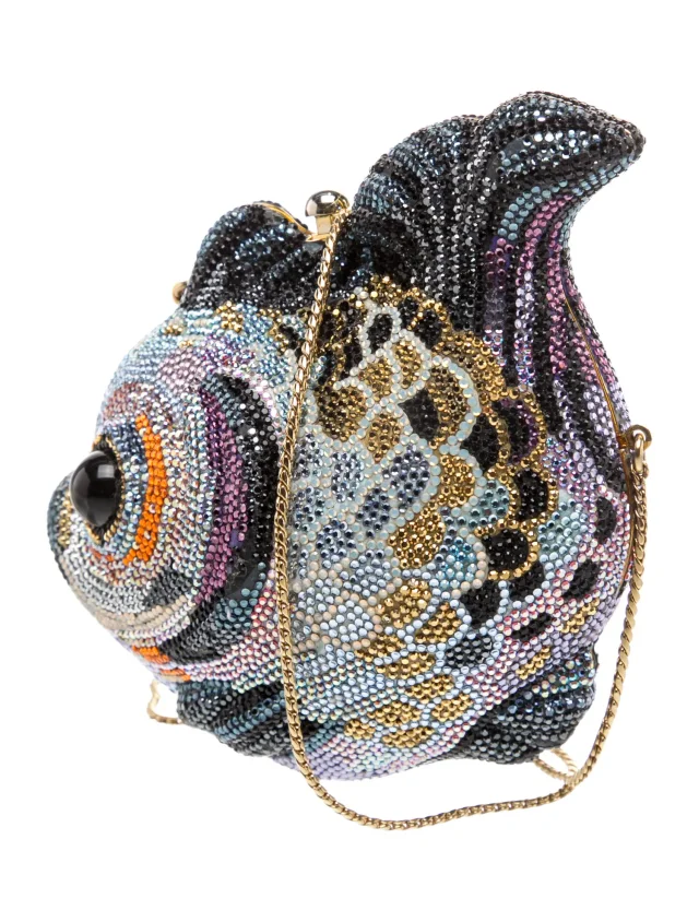 Judith Leiber Crystal Koi Fish in blue Leather from The RealReal, photo 2 of 6