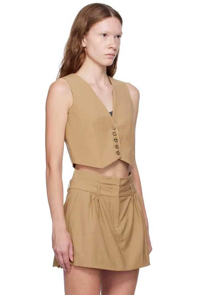 The Garment Brown Pisa Vest, photo 2 of 4 from SSENSE