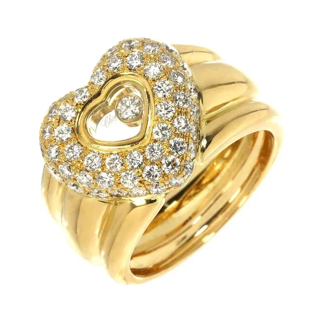 Chopard Happy Diamond Ring 18K YG 750 Size6.5-6.75(US) from Luxury Promise