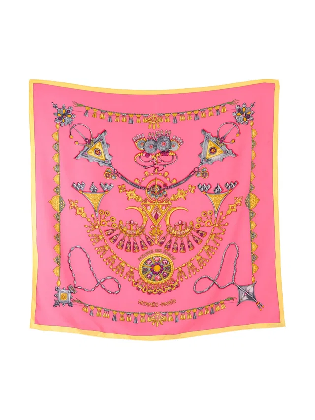 Hermès Parures Des Sables Silk Scarf in Silk from Arcade Vintage