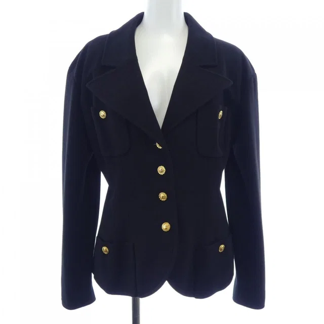 Chanel Vintage Jacket Black in Black from The Reluxe
