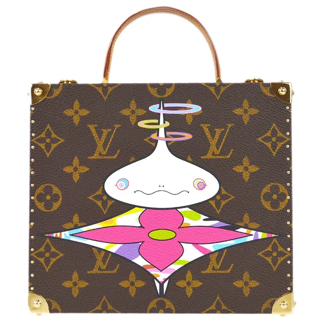 Louis Vuitton x Takashi Murakami Onion Head Jewelry Box M92476 in Coated canvas from AMORE Vintage Tokyo