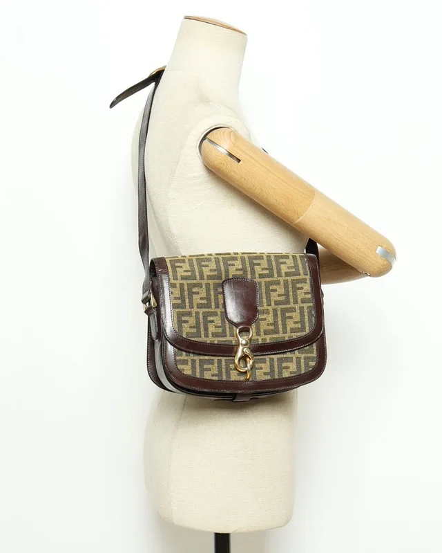 Fendi Zucca Shoulder Bag in Canvas from A Retro Tale, photo 12 of 12