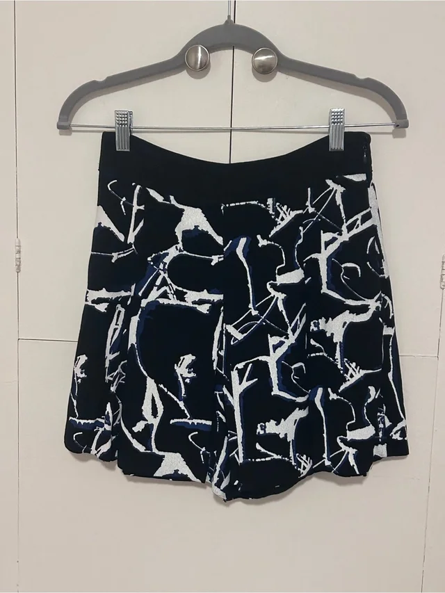 Proenza Schouler Abstract Print Skirt/Skort in black|white from Poshmark