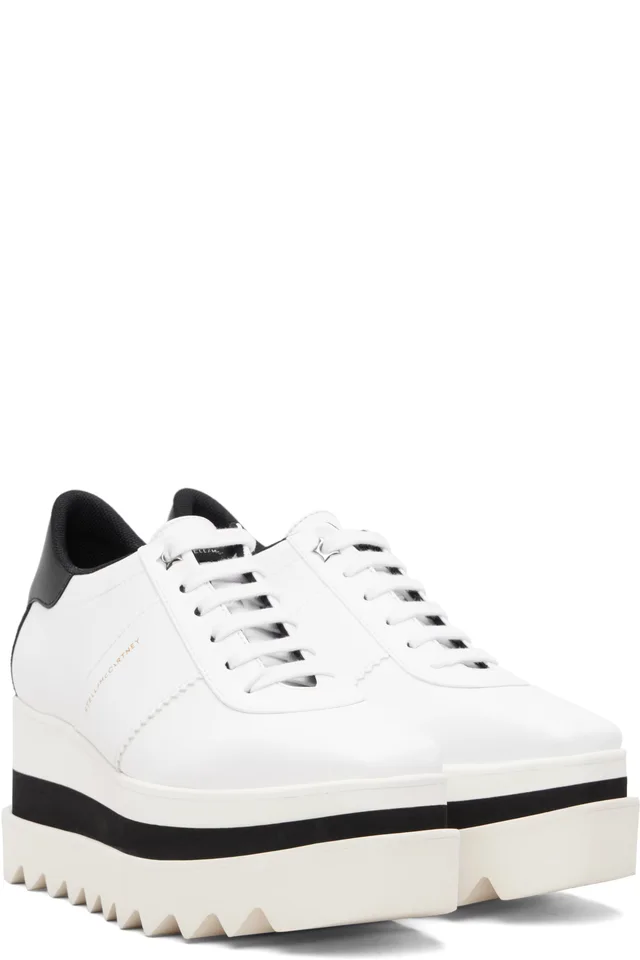 Stella McCartney White Sneak-Elyse Platform Sneakers, photo 4 of 5 from SSENSE
