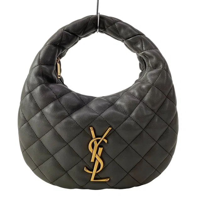 Saint Laurent Handbag Dark Gray Leather in Grey Leather from The Reluxe