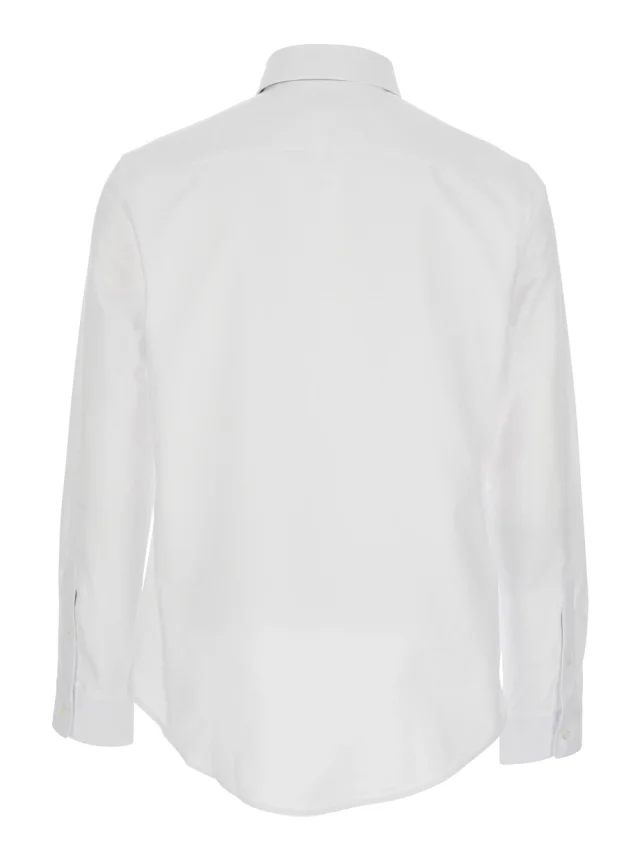 Burberry White Shirt with Button Down Collar in Cotton Man in White 100% Cotton, photo 3 of 6 from Gaudenzi Boutique