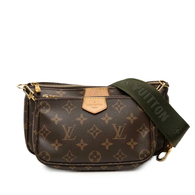 Brown Louis Vuitton Monogram Multi Pochette Accessoires Satchel in Brown Coated canvas from Designer Revival