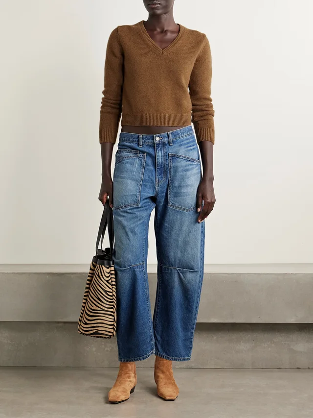 NILI LOTAN Everstyn cashmere and alpaca-blend sweater in Brown, photo 2 of 2 from NET-A-PORTER (Canada)