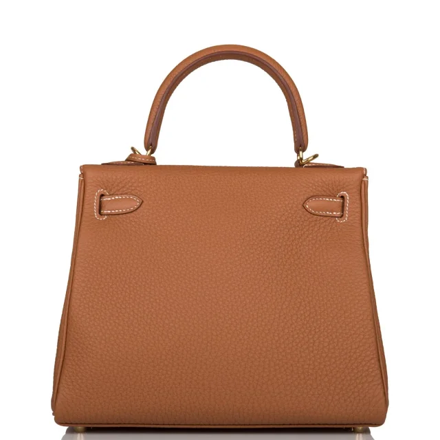 Hermès Kelly Retourne 25 Gold Togo Gold Hardware in Gold Togo leather from Madison Avenue Couture, photo 4 of 9