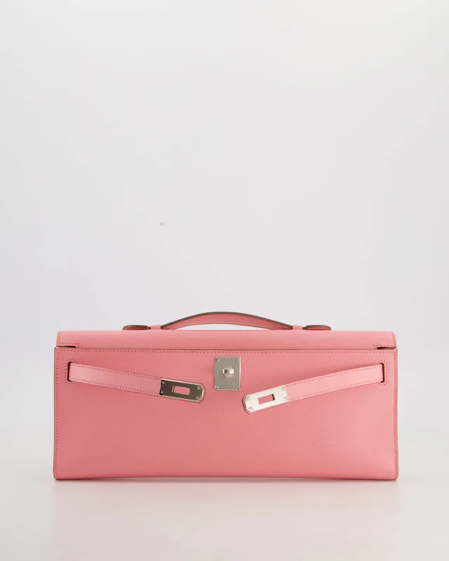Hermès Kelly Cut Bag in Pink Epsom leather from Sellier, photo 2 of 2