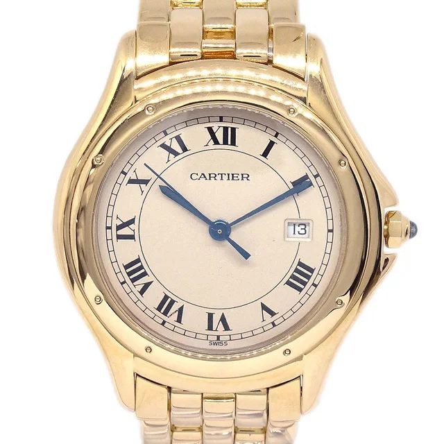 Cartier Panthere Cougar LM Ref.887904 Quartz Watch 18KYG from AMORE Vintage Tokyo
