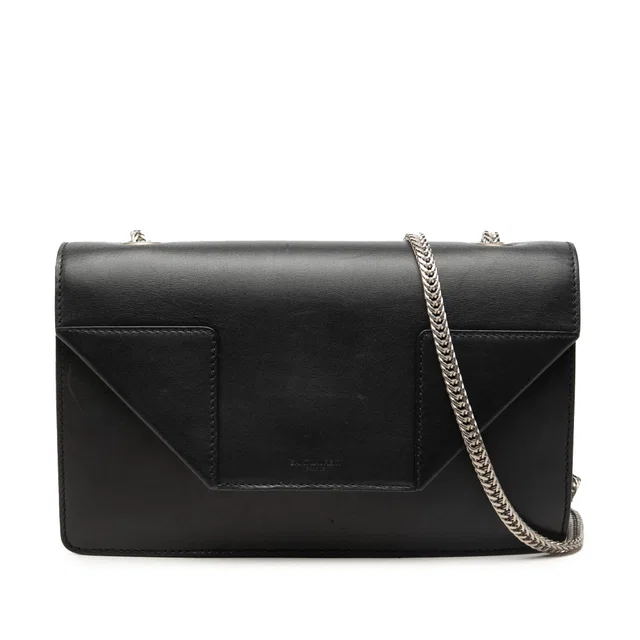 Black Saint Laurent Small Leather Betty Crossbody in Black Leather from Designer Revival