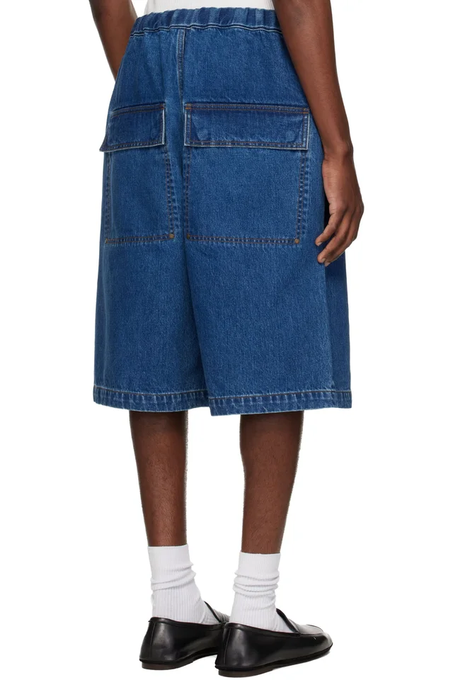 Entire Studios Blue Spar Shorts, photo 3 of 4 from SSENSE