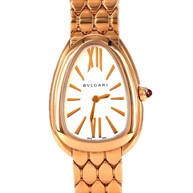 Bvlgari Serpenti Seduttori Pink Gold Rose Gold Quartz in Pink from LuxUness