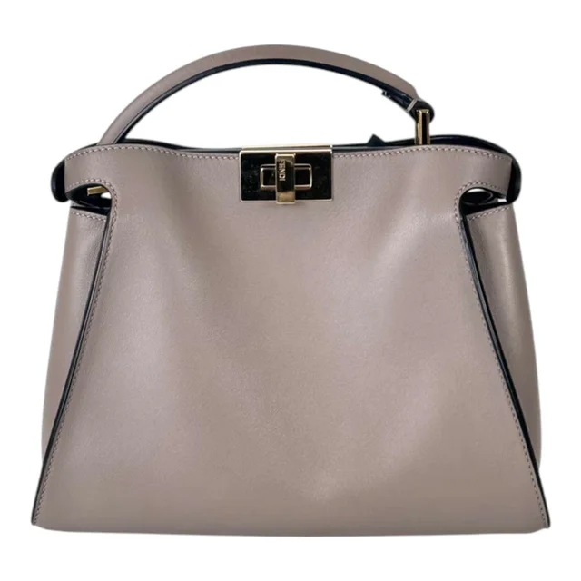 Fendi Small Taupe Peekaboo Bag with Strap in Taupe from Luxury Promise, photo 2 of 2