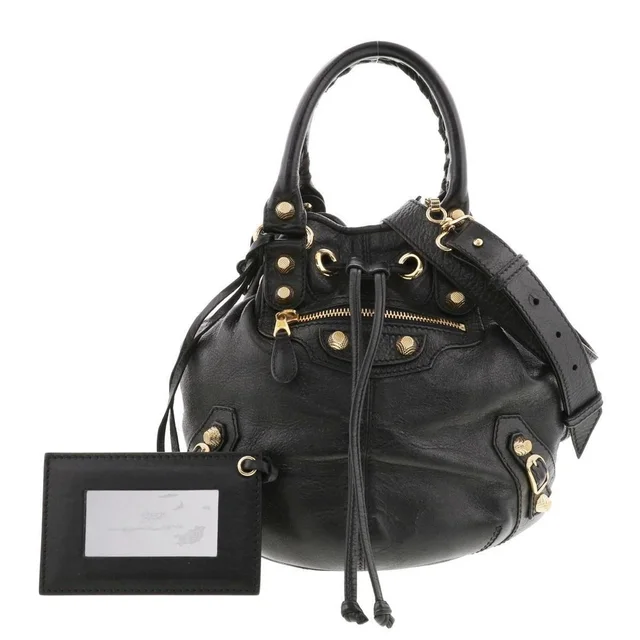 Balenciaga Giant Pom Shoulder Bag Black in black from Poshmark, photo 1 of 1