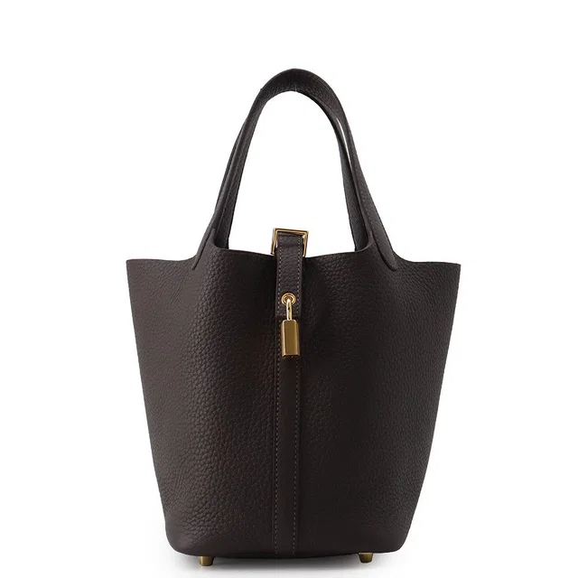 Hermès Picotin Lock Be Blanc Taurillon Clemence Size PM in White Clemence leather from GALLERY RARE
