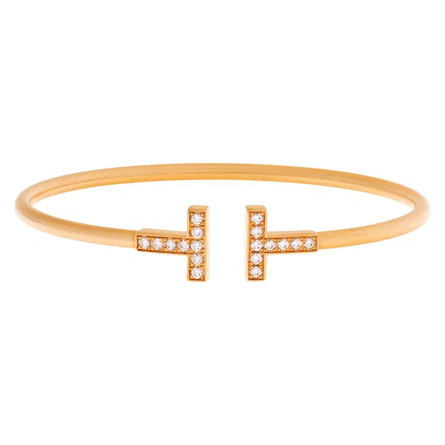 Tiffany & Co. Wire Bangle in Pink Rose Gold from Gray And Sons
